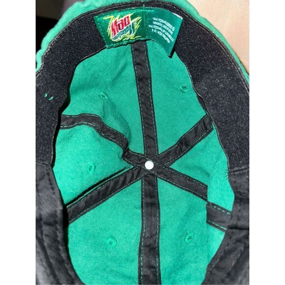 Mountain Dew Logo Hat Cap One Size Fitted Distressed - Picture 4 of 5